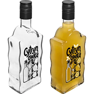 Botella Klasztorna 500 ml con tapón de rosca y diseño impreso «Cytrynówka», diseño 1 – photo 4