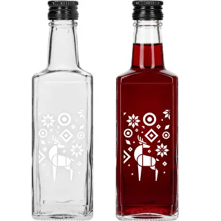 Botella Receptura, 250 ml con tapón - Reno Navideño – photo 2
