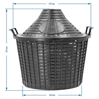 Globo para vino 10L en cesta de plástico – photo 6