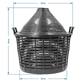 Globo para vino 20L en cesta de plástico – photo 4