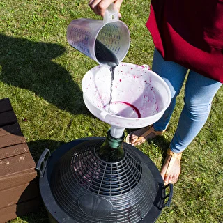 Globo para vino 34L en cesta de plástico – photo 8