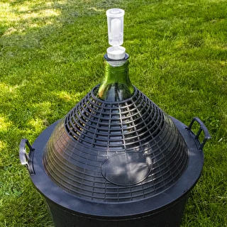 Globo para vino 34L en cesta de plástico – photo 7