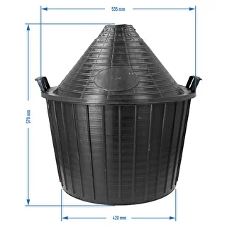 Globo para vino 54L en cesta de plástico – photo 6