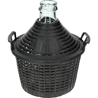 Balón para vino 5L en cesta de plástico – photo 2