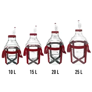 Globo para vino ligero, irrompible, con correas, 20L – photo 7