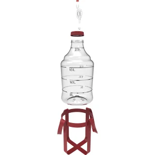 Globo para vino ligero, irrompible, con correas, 20L – photo 2