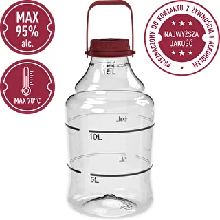 Garrafa para vino ligera, irrompible, con asa, 15L – photo 5