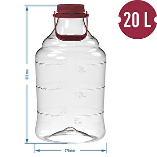 Garrafa para vino ligera, irrompible, con asa, 20L – photo 6