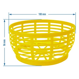 Canasta de plástico para Dam 5L, amarilla – photo 4