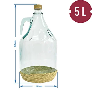 Garrafa Dama 5L con revestimiento, con tapa – photo 3