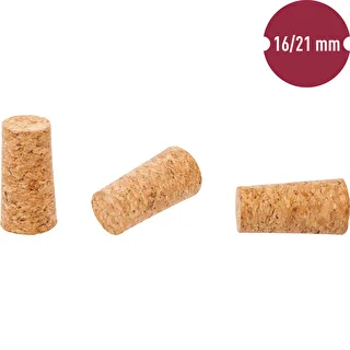 Tapón nat. cónico 16/21mm - aglomerado - 100uds. – photo 2