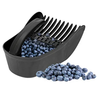 Recogedor de frutas pequeñas de plástico negro – photo 5