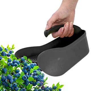 Recogedor de frutas pequeñas de plástico negro – photo 6