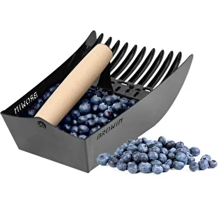 Recogedor de frutas pequeñas de metal negro – photo 5