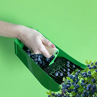 Recogedor de frutas pequeñas metálico verde – photo 7