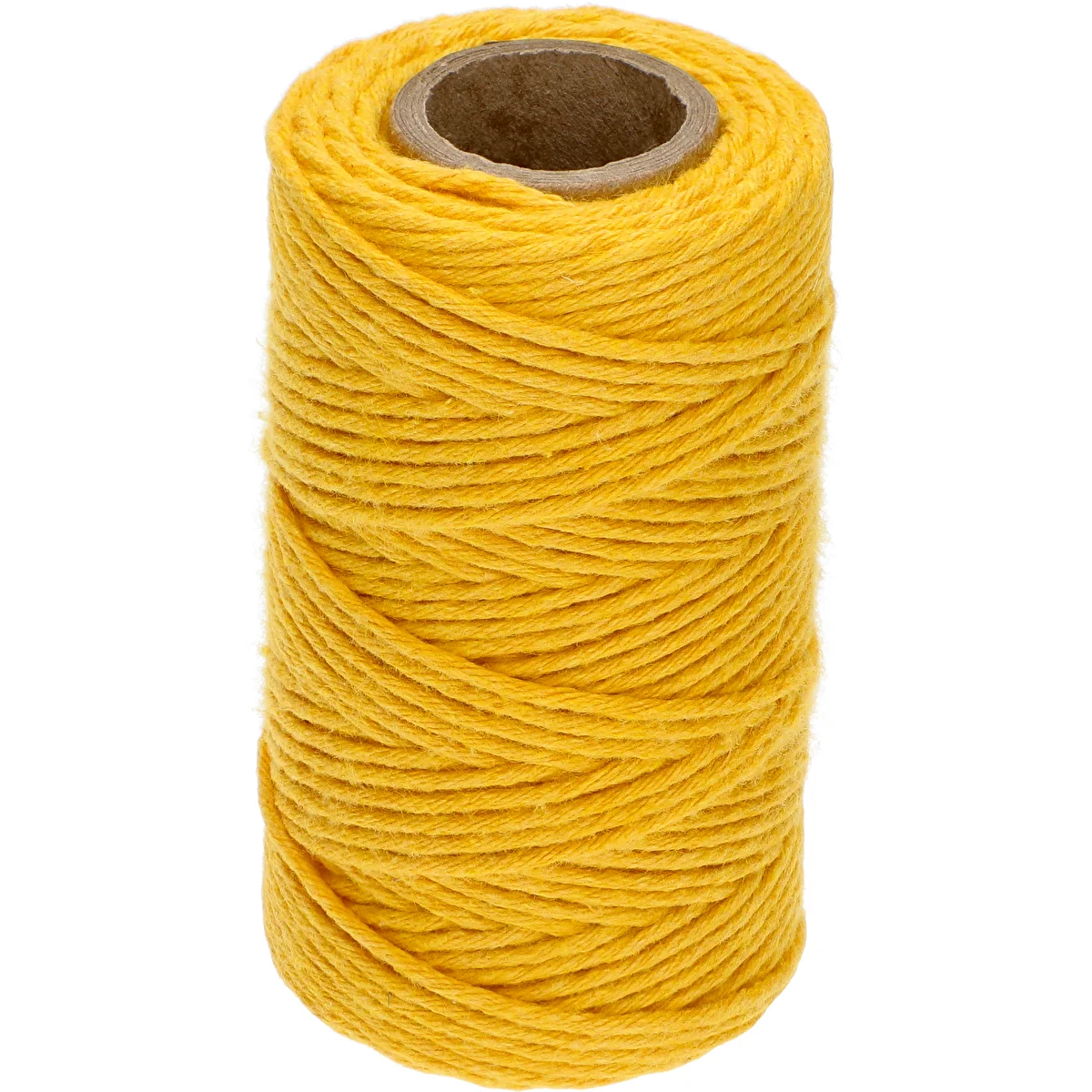 Cordón de algodón amarillo 2 mm/55 m/100 g