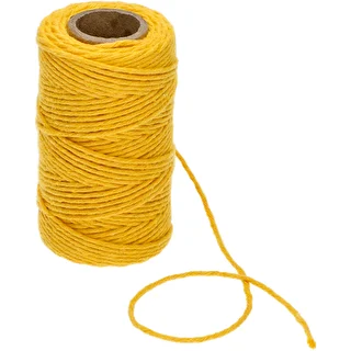 Cordón de algodón amarillo 2 mm/55 m/100 g – photo 3
