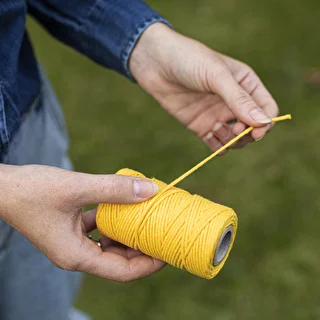 Cordón de algodón amarillo 2 mm/55 m/100 g – photo 6