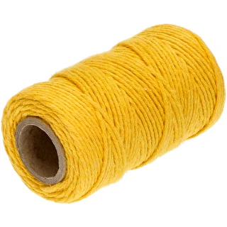 Cordón de algodón amarillo 2 mm/55 m/100 g – photo 2