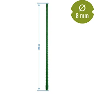 Estaca de acero recubierta de PE 1m x 8mm – photo 2