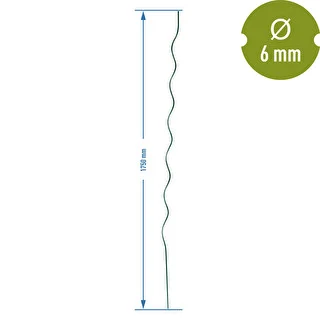 Estaca de acero en espiral 1,75m x 6mm – photo 2