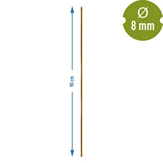 Estaca de acero recubierta 0,9m x 8mm (bambú) – photo 3