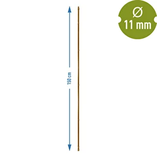 Estaca de acero recubierta 1,5m x 11mm (bambú) – photo 3
