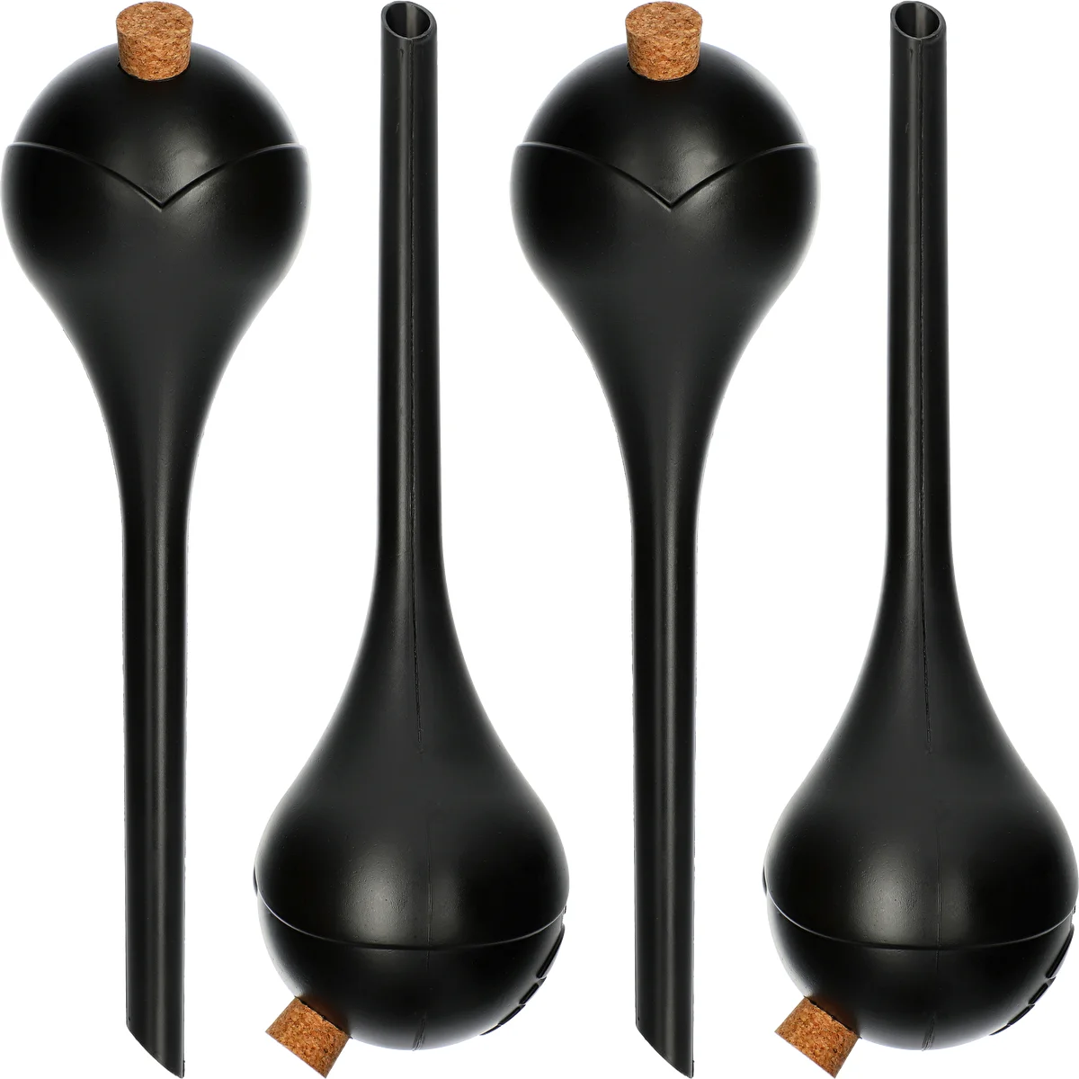 Bolas de riego NEGRAS con tapón 4 piezas