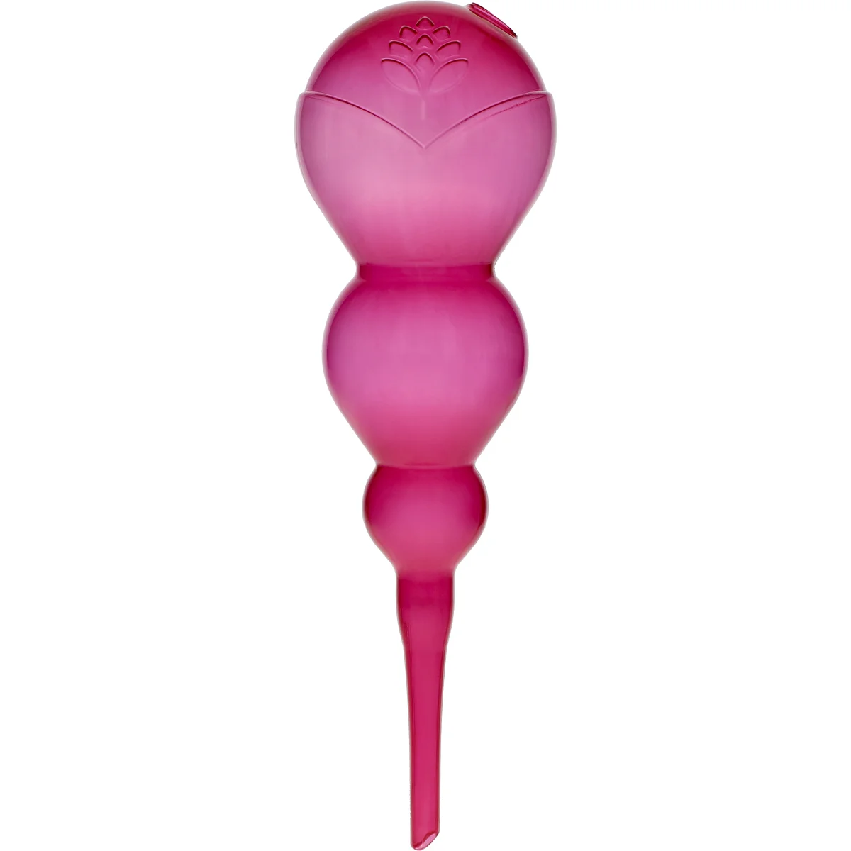 Bola de riego triple (tres cámaras), transparente rosa, 600 ml