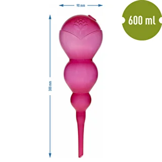 Bola de riego triple (tres cámaras), transparente rosa, 600 ml – photo 5