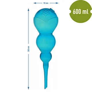 Bola de riego triple (tres cámaras), transparente azul, 600 ml – photo 5