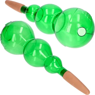 Bola de riego triple (tres cámaras), verde transparente con pie de cerámica, 600ml – photo 2