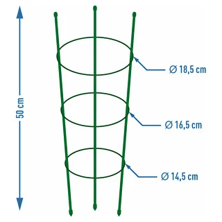 Soporte anular para plantas 3 anillos 0,5m – photo 2