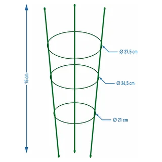 Soporte anular para plantas 3 anillos 0,75 – photo 2