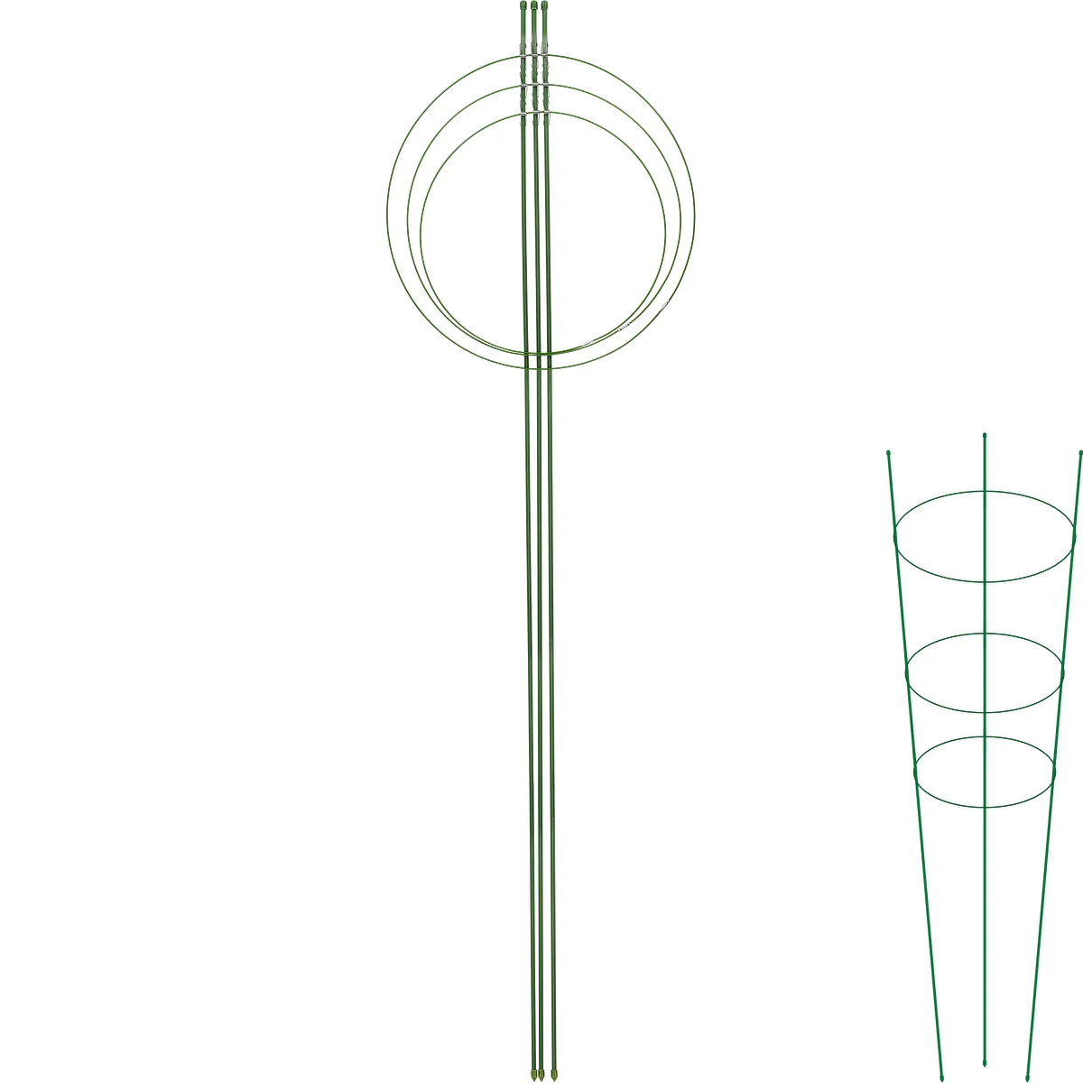 Soporte de anillo para plantas 3 anillos 1,5m