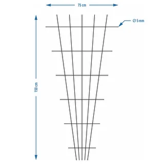 Soporte para plantas - enrejado de jardín estrechado 150 x 75cm – photo 7