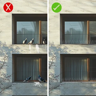 Púas contra aves (tira de metal) 10 piezas DIY – photo 8