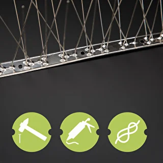 Púas contra aves (tira de metal) 10 piezas DIY – photo 7