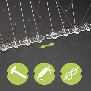 Púas contra aves (tira de plástico) 10 unidades DIY – photo 7