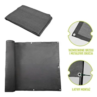 Malla de sombreado (80%, 140 g/m2) 0,9x5 m, grafito – photo 6