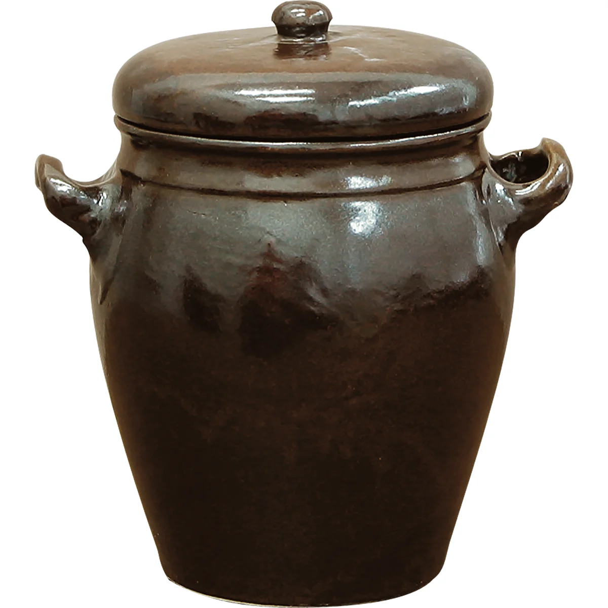 Cerámica - olla 1,6l rústica con tapa