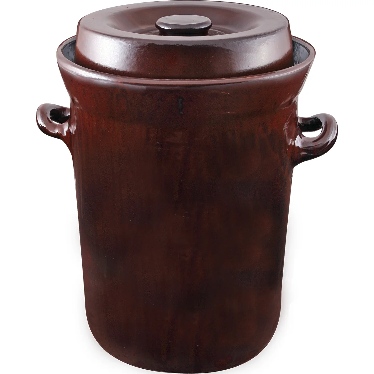 Cerámica - olla 15l para fermentar con sello de agua y tapa