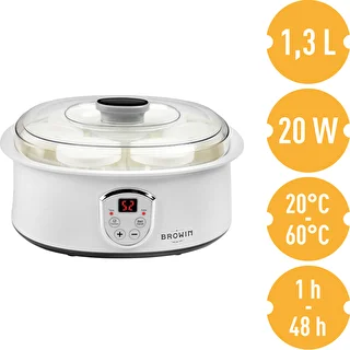 Yogurtera con termostato y frascos, 1,3l, 20W – photo 5