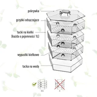 Germinador de varios niveles Niezłe Ziółko + semillas – photo 11