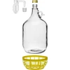 4 x Dama 5L con tapón, tubo de fermentación, cierre y cesta - 4 