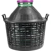 Balón para vino 20L con cuello ancho en cesta de plástico - 4 