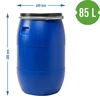 Barril para col 85L, azul con aro - 9 