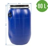 Barril para col, pepinos 80L, azul con aro - 12 