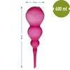 Bola de riego triple (tres cámaras), transparente rosa, 600 ml - 5 