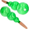 Bola de riego triple (tres cámaras), verde transparente con pie de cerámica, 600ml - 2 